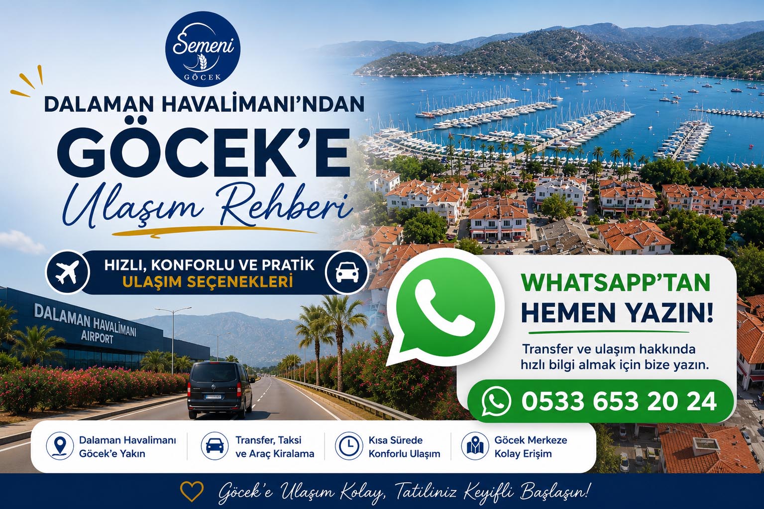 gocek dalaman ulasim